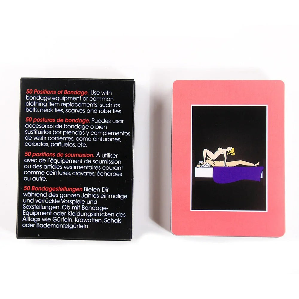Pleasure 50 Positions of Bondage: Playfully Kinky Intimacy Position Card Game