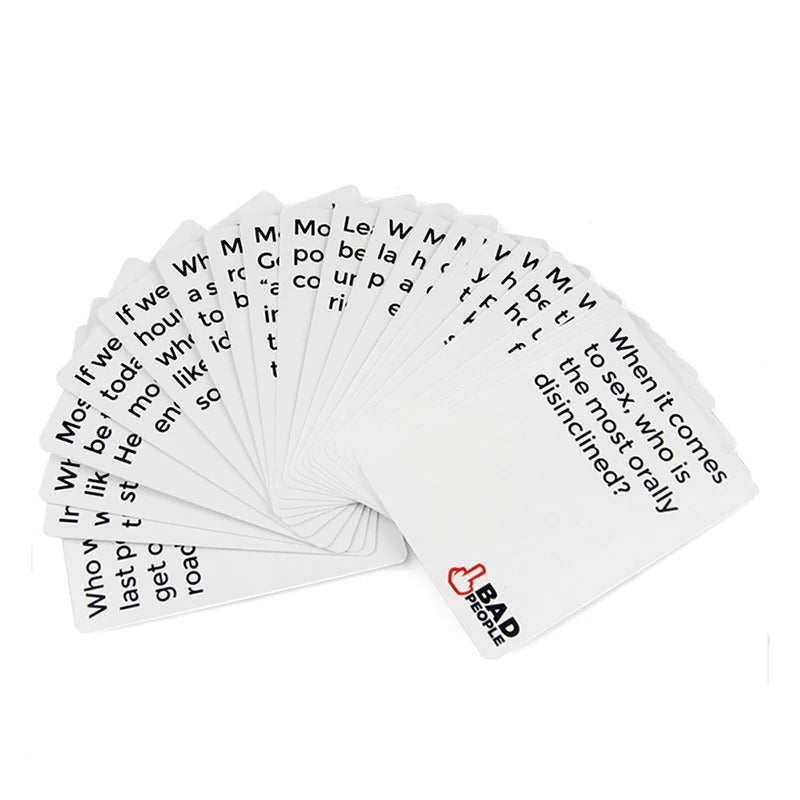 BAD PEOPLE: The Hilarious Party Game About Guessing Who's Bad