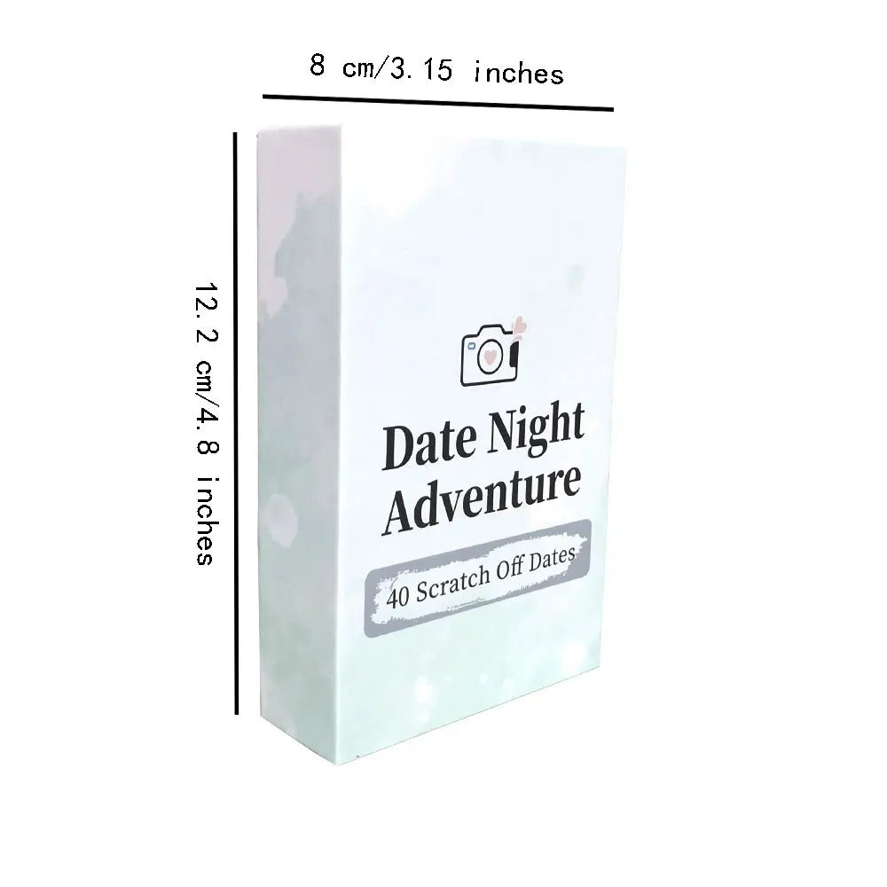 Date Night Adventure - Scratch Off Cards Game, Romantic Couples Gift