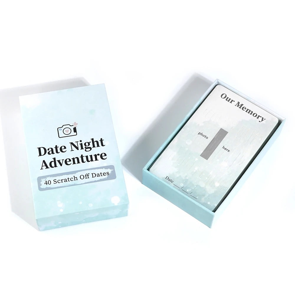 Date Night Adventure - Scratch Off Cards Game, Romantic Couples Gift