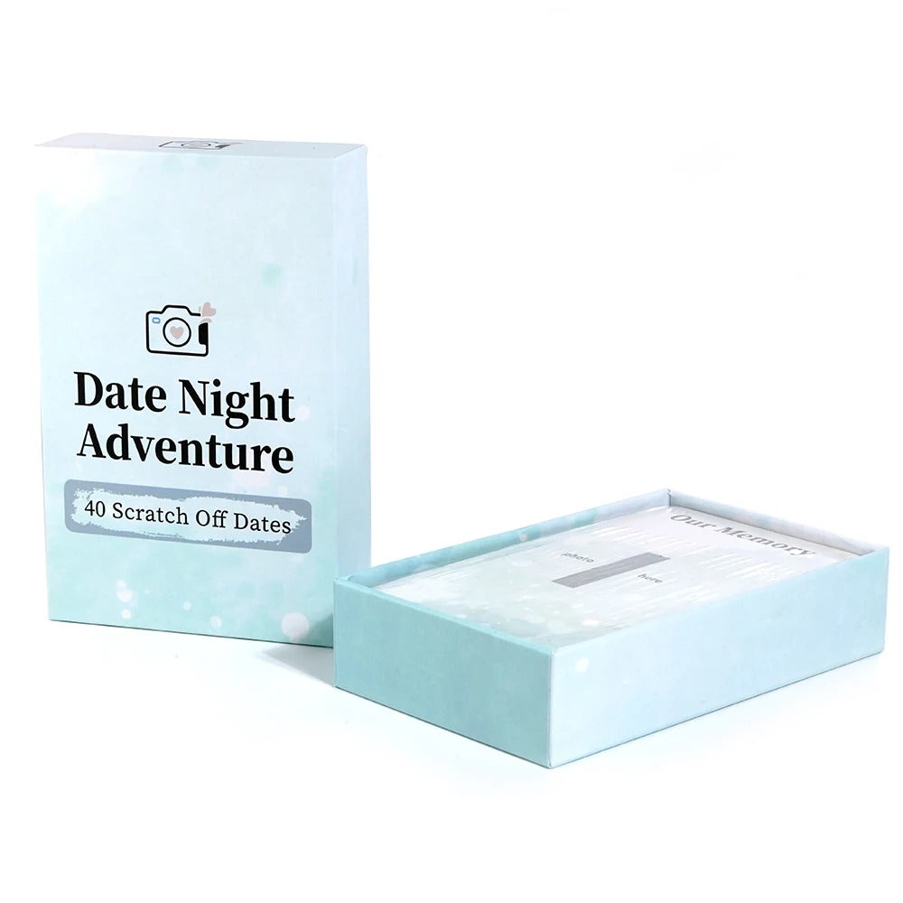 Date Night Adventure - Scratch Off Cards Game, Romantic Couples Gift