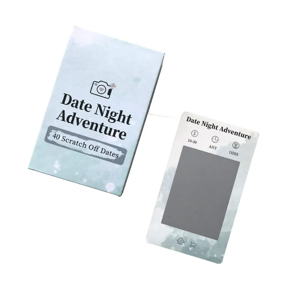 Date Night Adventure - Scratch Off Cards Game, Romantic Couples Gift