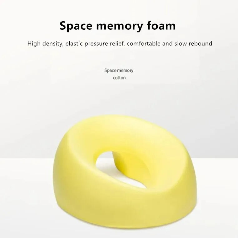 Ergonomic Lying Down Pillow – M-Shaped Memory Foam Headrest