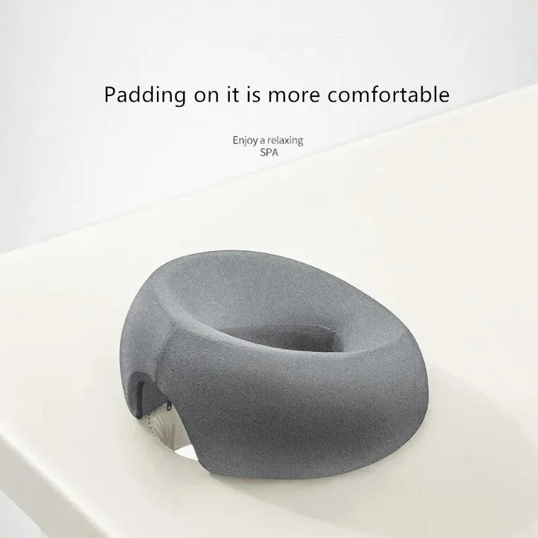 Ergonomic Lying Down Pillow – M-Shaped Memory Foam Headrest
