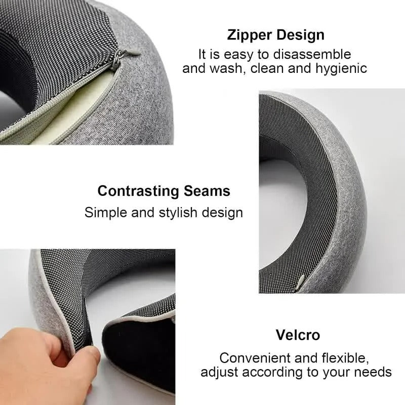 Travel Neck Pillow – Snail Style Memory Foam U-Shaped Pillow