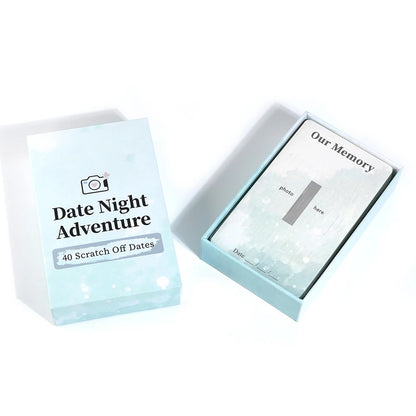 Date Night Adventure - Scratch Off Cards Game, Romantic Couples Gift